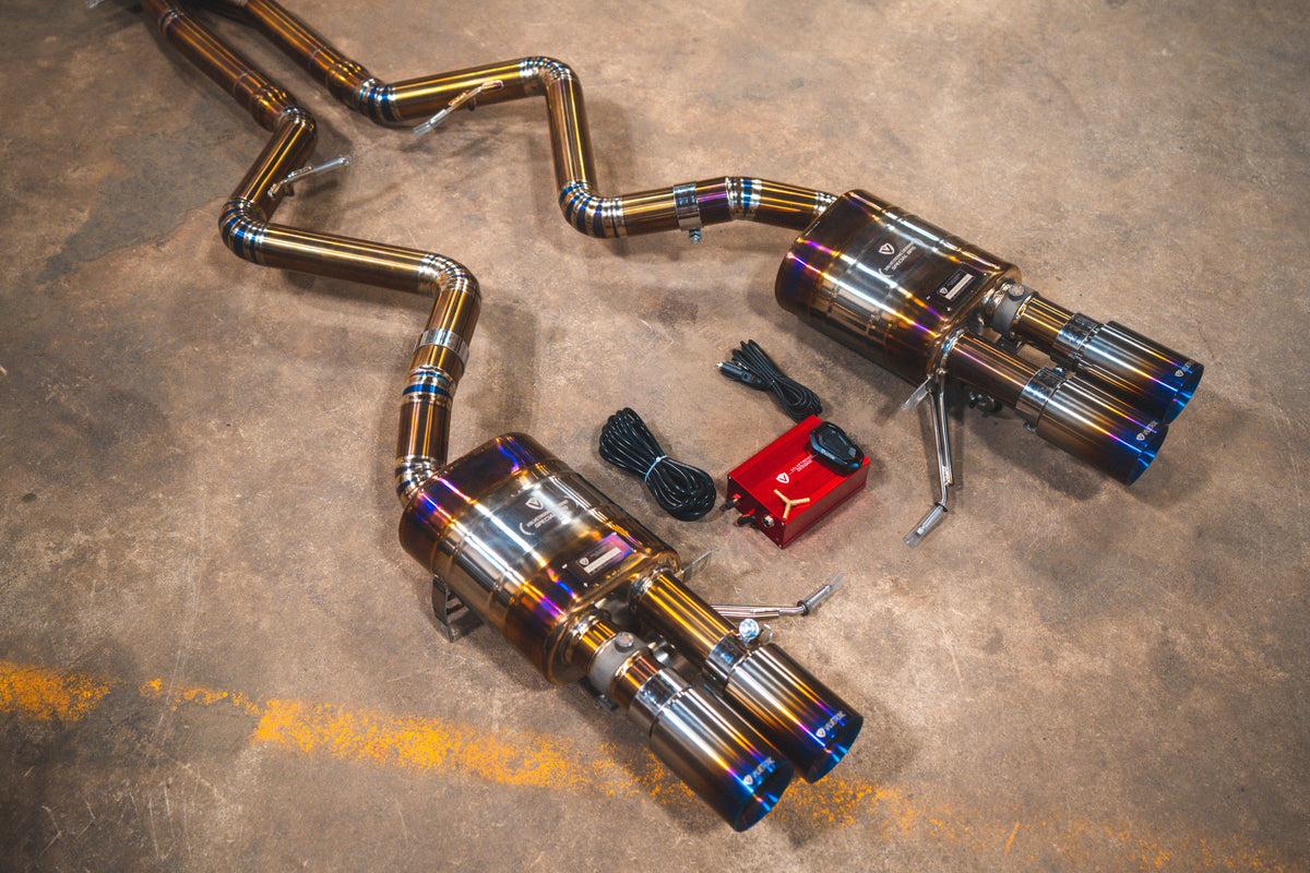 BMW M3 E9X Titanium (V2) Sportuitlaat met kleppen
