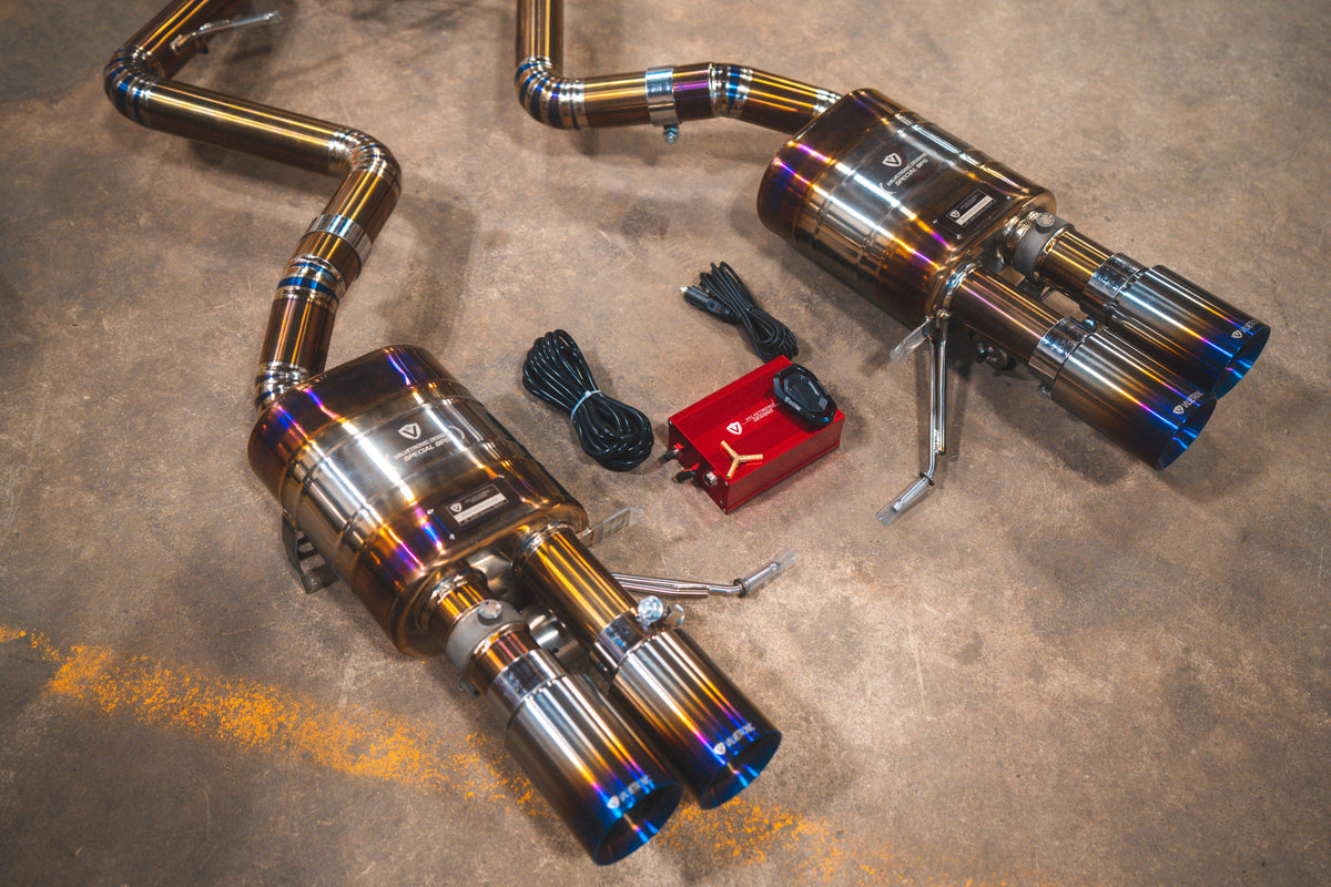 BMW M3 E9X Titanium (V2) Sportuitlaat met kleppen