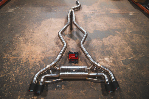 BMW G20/G22/G26 M340i/M440i Sportuitlaat met kleppen