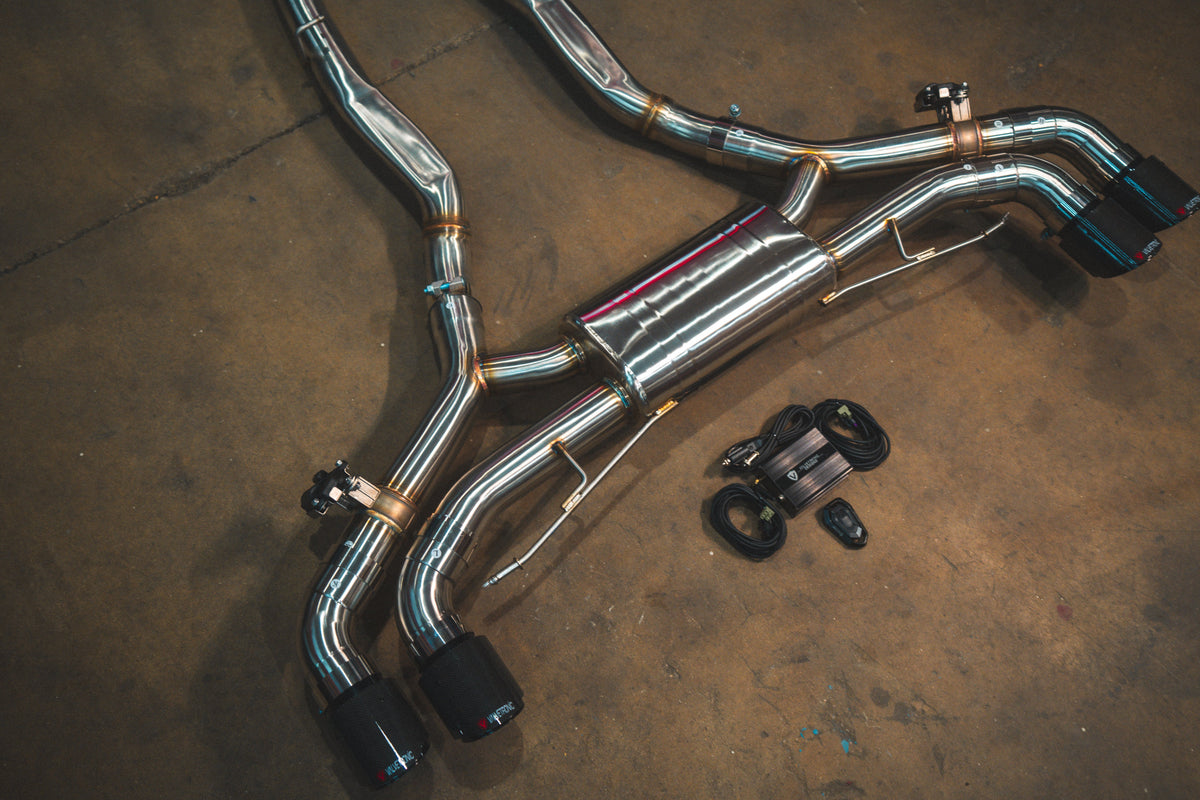 BMW X5M/X6M F95/F96 Sportuitlaat met kleppen