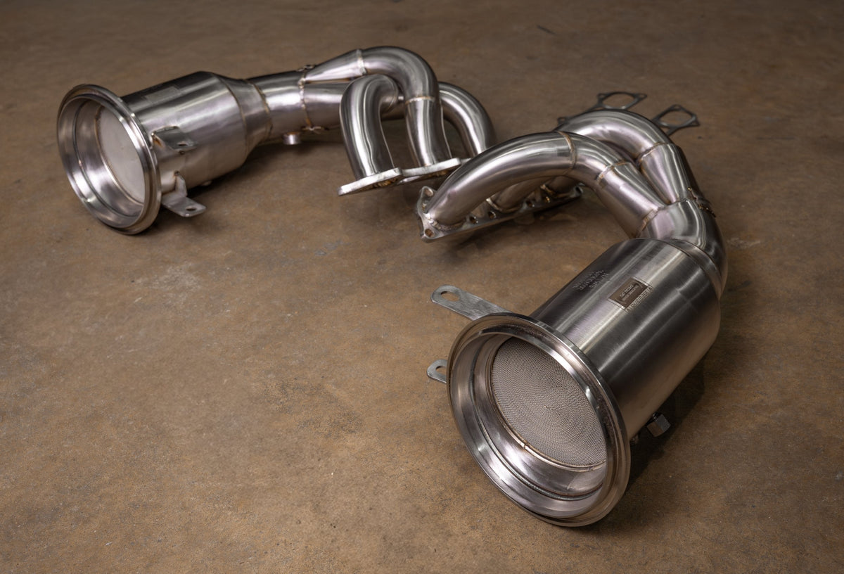 Porsche 992 GT3/GT3 RS Catted downpipes (400 cel)