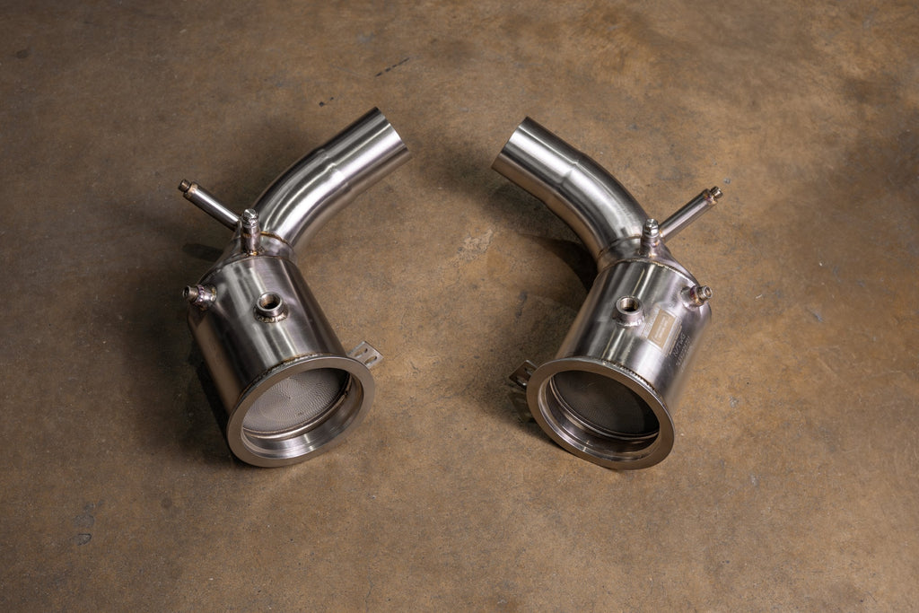 Porsche 992 Turbo/Turbo S Catted downpipes (400 cel)