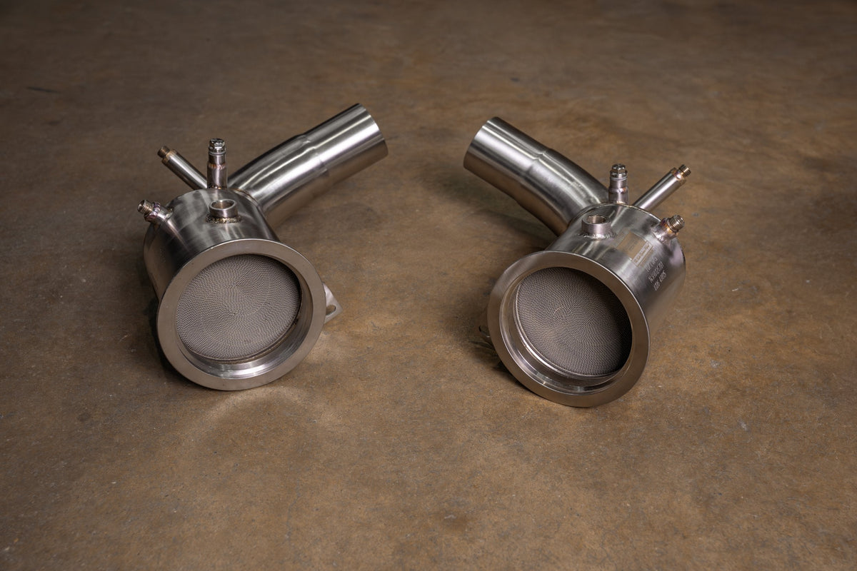 Porsche 992 Turbo/Turbo S Catted downpipes (400 cel)